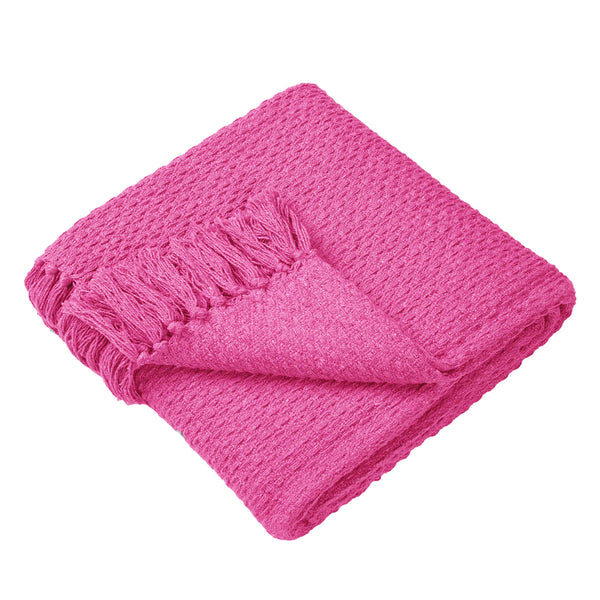 Drift Home Hayden Recycled Cotton Throw - Pink