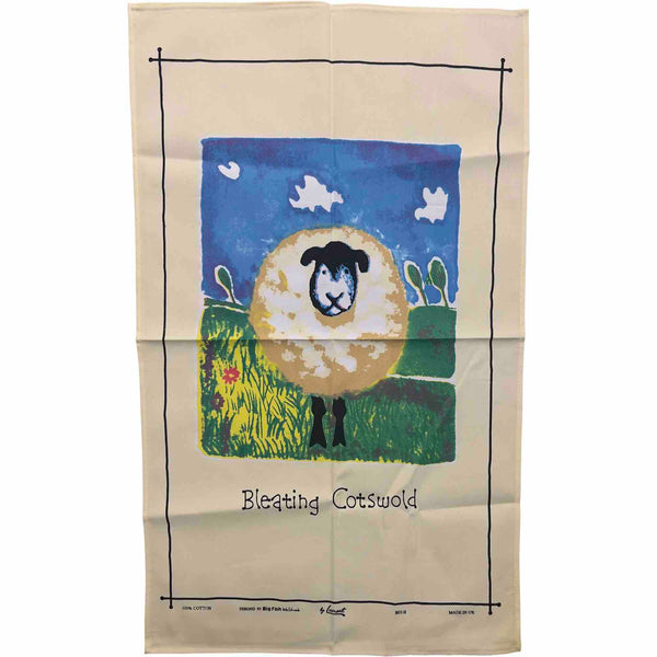 Bleating Cotswold Cotton Tea Towel