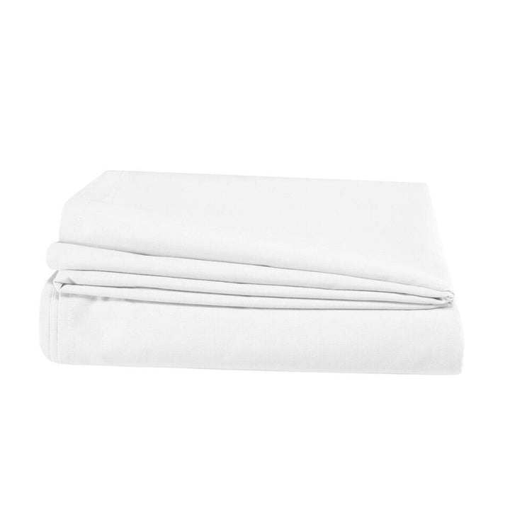 Egyptian Cotton Pyramid Sheets Pair - White-Williamsons Factory Shop