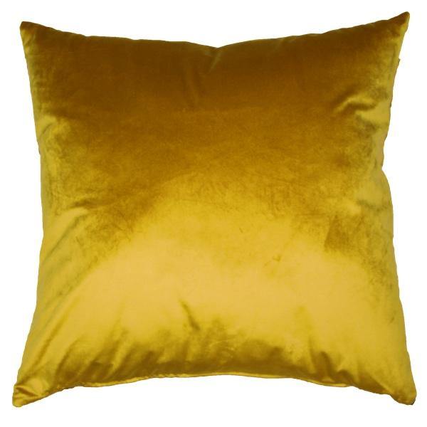 Opulence Velvet Filled 20" Cushion - Saffron-Williamsons Factory Shop