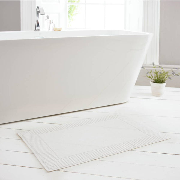 Bliss Pima Cotton Bath Mat - White