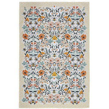 Bee Bloom Cotton Tea Towel - Multi