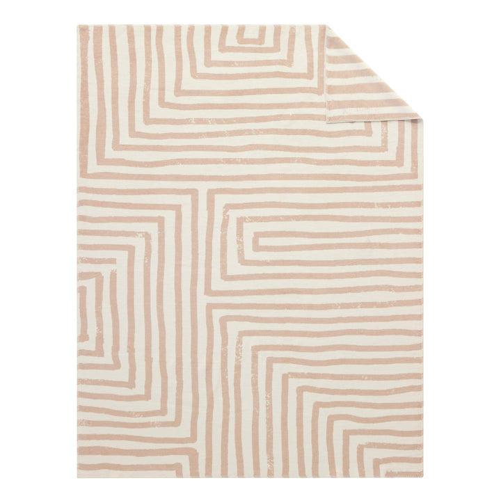 Ibena Koloa Luxury Blanket - Beige/Ivory