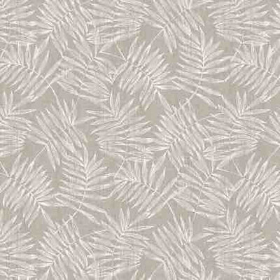 Fern Leaves Brown Vinyl Oil Cloth - Williamsons Factory Shop