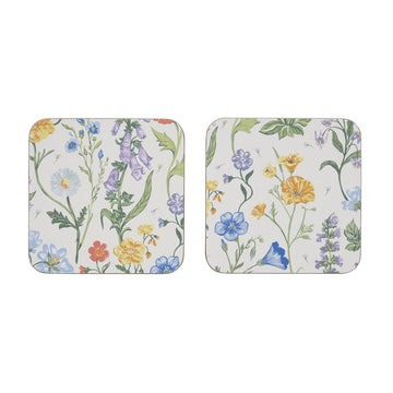 Cottage Garden Coasters 4 Pack - Multi