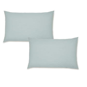 Easy Iron Percale Pillowcase Pair - Duck Egg Blue