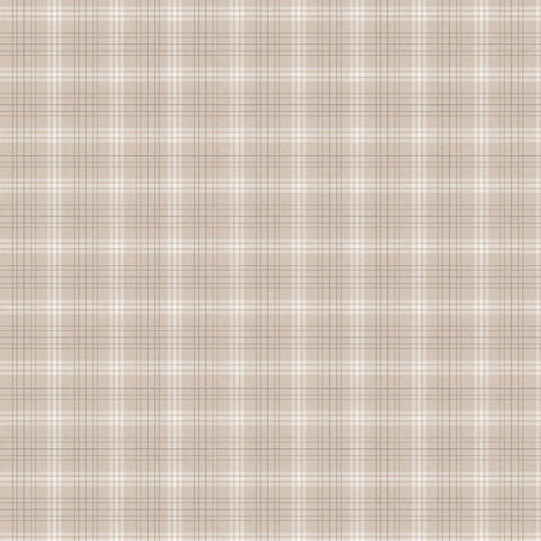 Beige Tartan Check Vinyl Oil Cloth - Williamsons Factory Shop