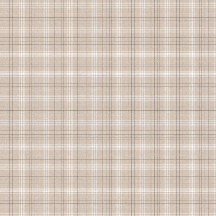Beige Tartan Check Vinyl Oil Cloth - Williamsons Factory Shop