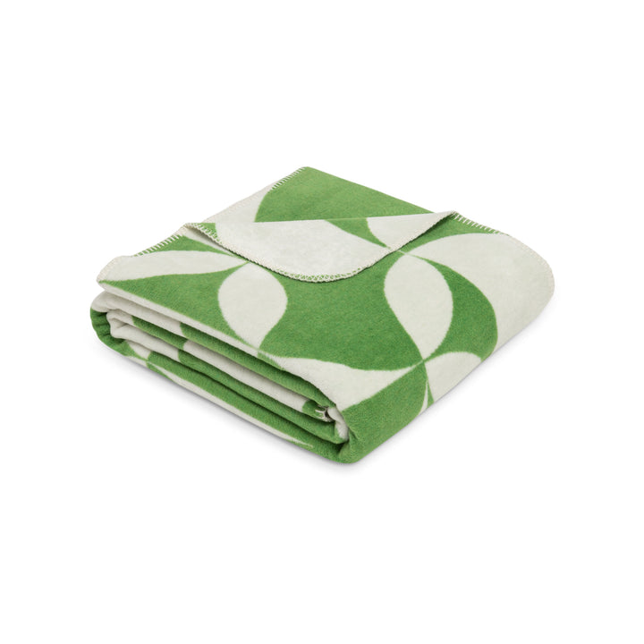Ibena Dimal Luxury Blanket - Green - Williamsons Factory Shop