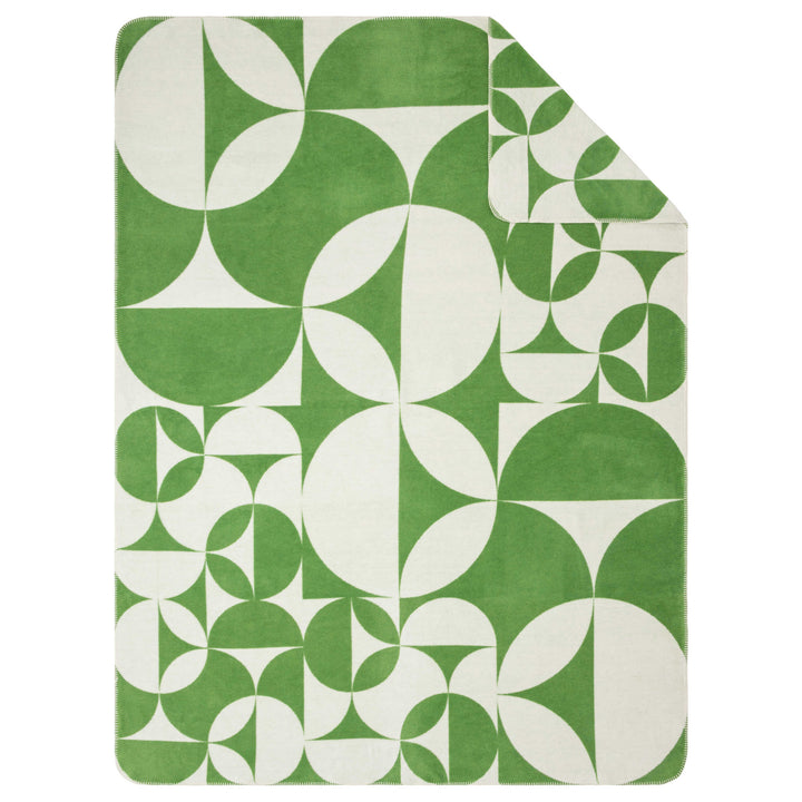 Ibena Dimal Luxury Blanket - Green - Williamsons Factory Shop