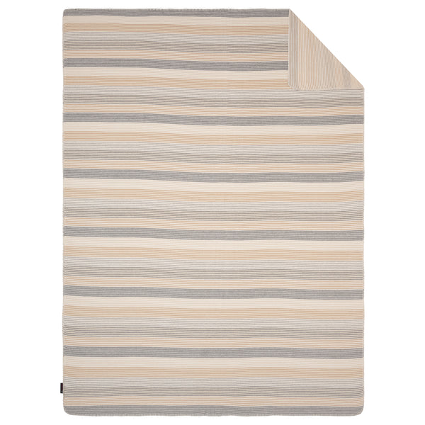 Ibena Almada Luxury Blanket - Beige/Grey