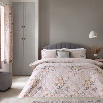 Canterbury Bedspread - Blush Pink