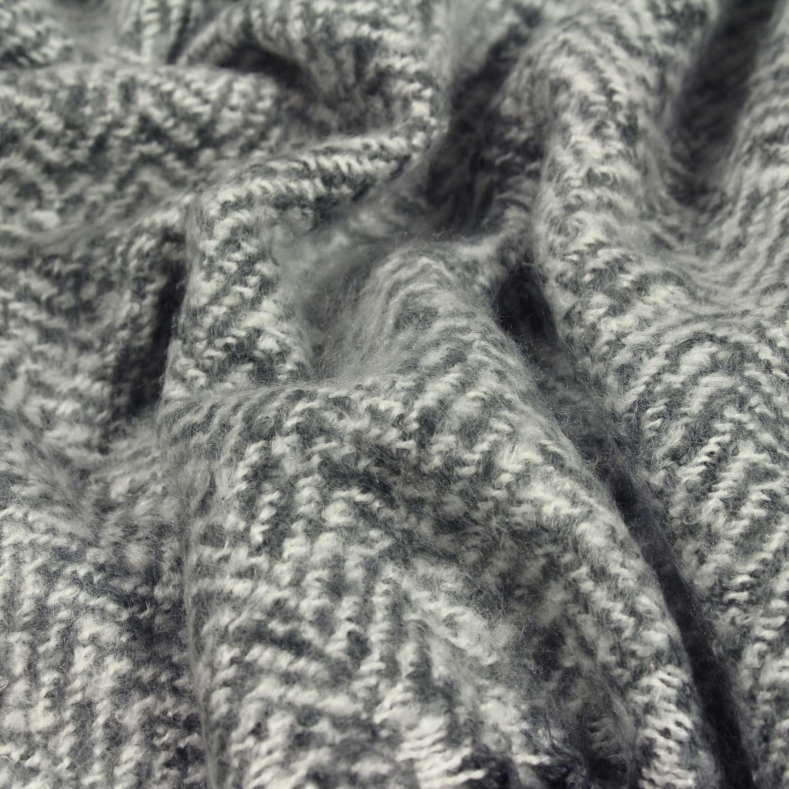 Furn Weaver Herringbone Throw - Grey