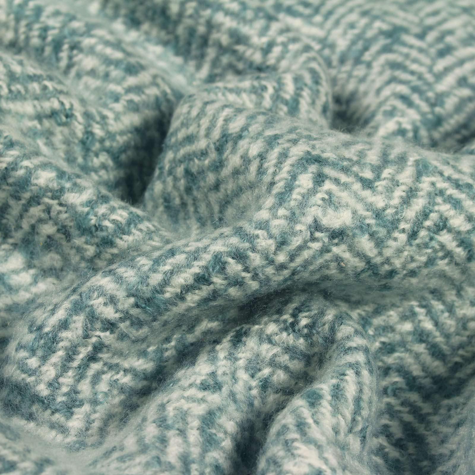 Furn Weaver Herringbone Throw - Teal