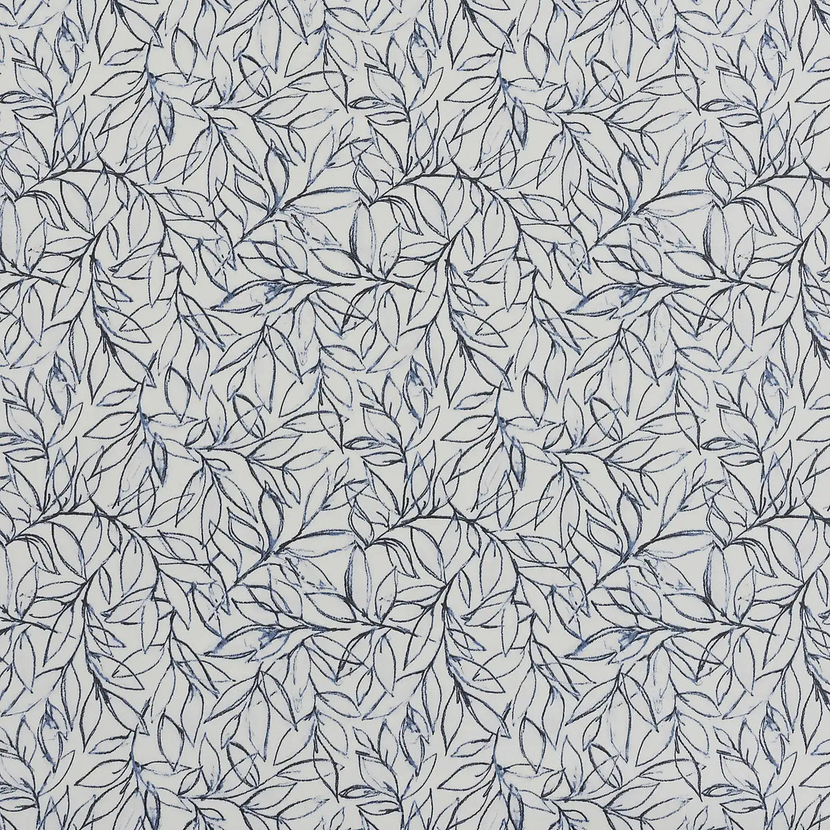 Scattered Leaves Navy PVC Coated Tablecloth - Williamsons Home