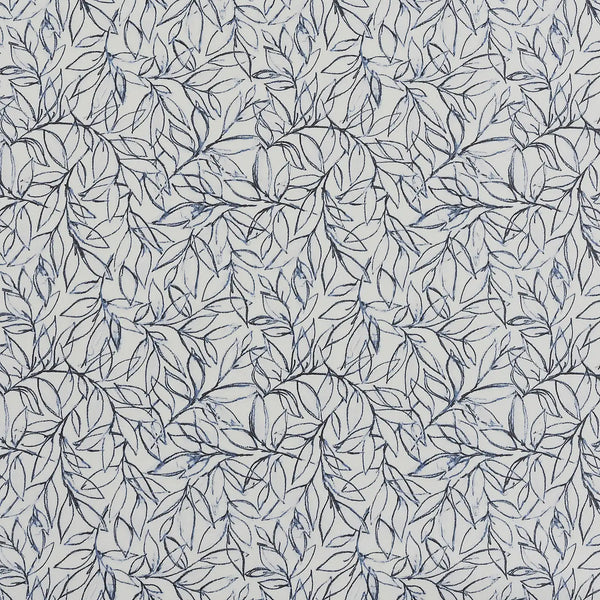 Scattered Leaves Navy PVC Coated Tablecloth - Williamsons Factory Shop