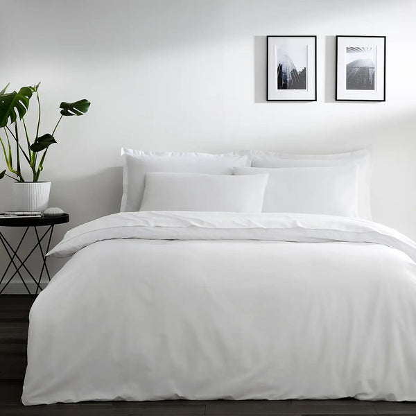 Riggs Infinity Cotton Duvet Cover - White