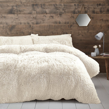 Cuddly Duvet Cover Set - Cream