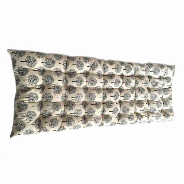 Linen Trees Cream Bench Seat Pad