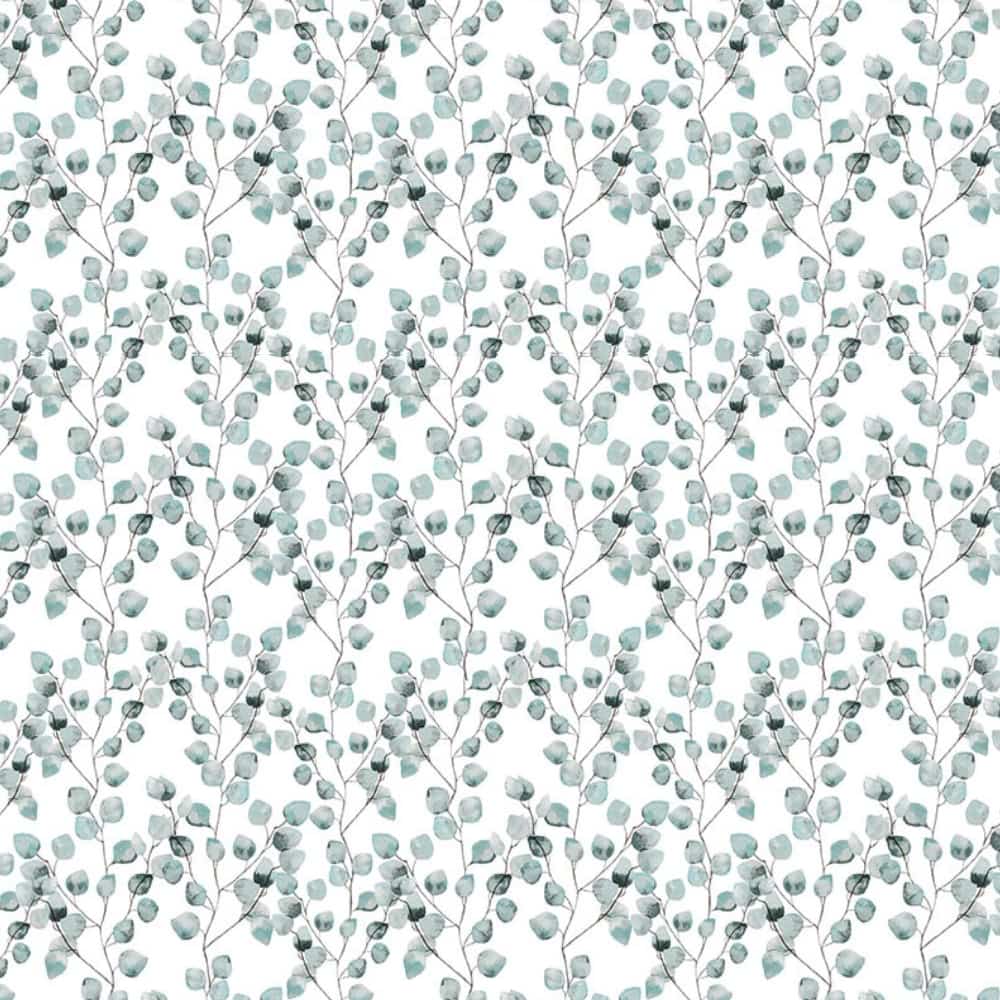 Green Stem Leaves Vinyl Oil Cloth