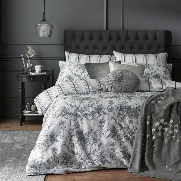 Laura Ashley Tuileries Duvet Cover Set - Charcoal
