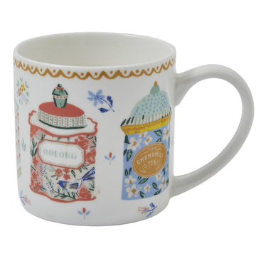 Tea Tins Bone China Mug - Multi