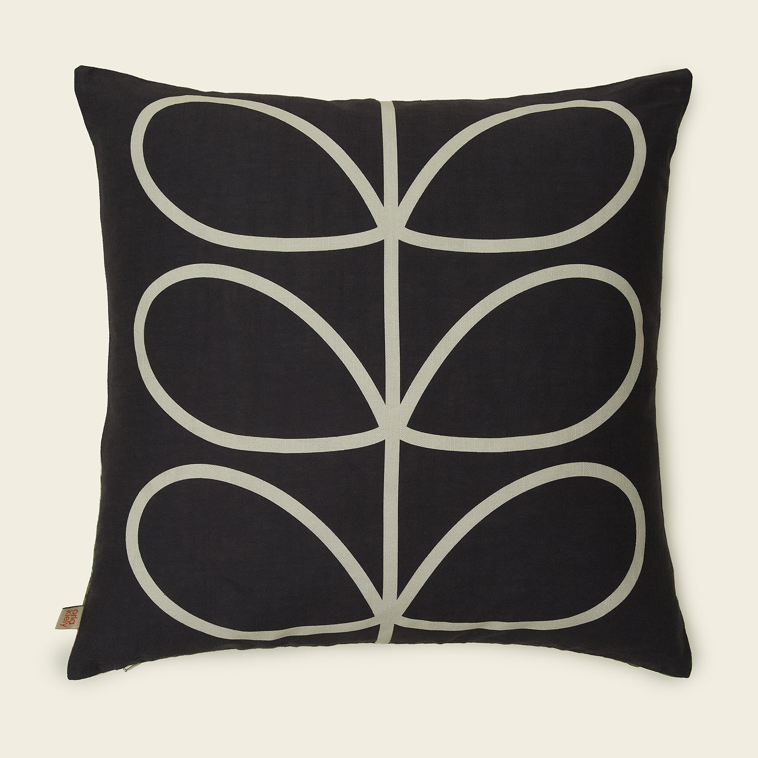 Orla Kiely Bright Honey Bee Filled Cushion - Fern