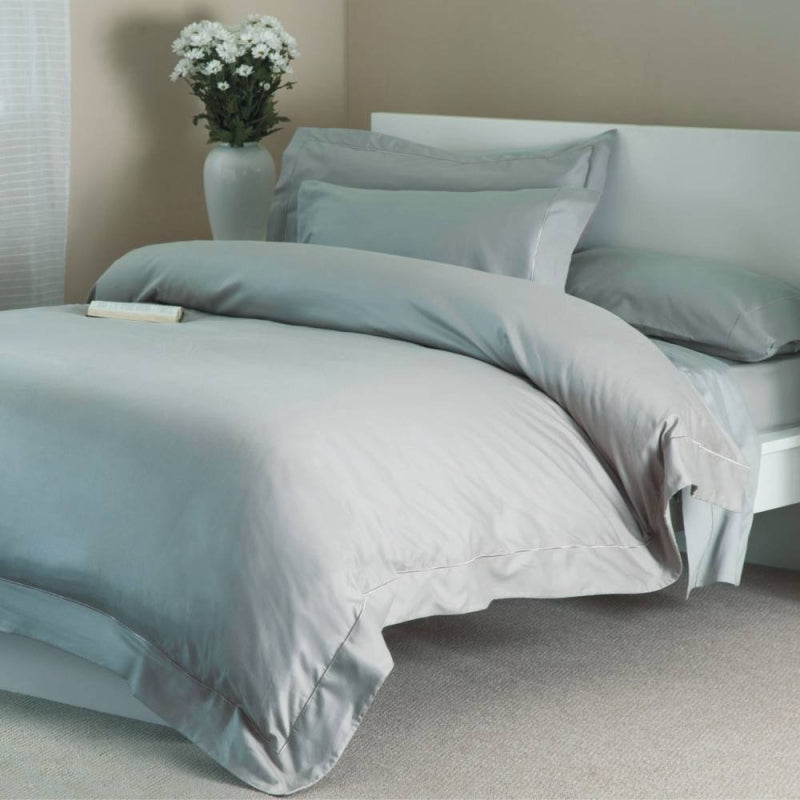 Belledorm 400TC Egyptian Cotton Duvet Cover - Platinum - Williamsons Home