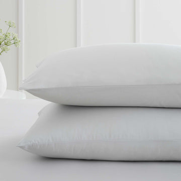 200TC Cotton Percale Pillowcase Pair - Grey