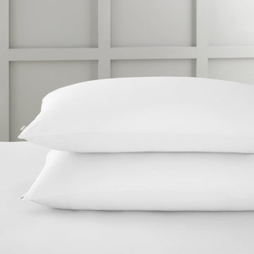 400TC Cotton Sateen Pillowcase Pair - White