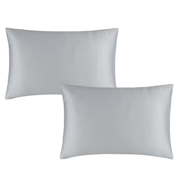 Silky Soft Satin Pillowcase Pair - Silver Grey