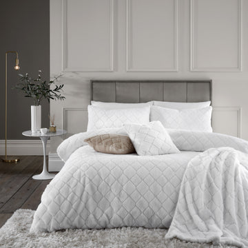 Parure de Couette Cosy Diamond - Blanc