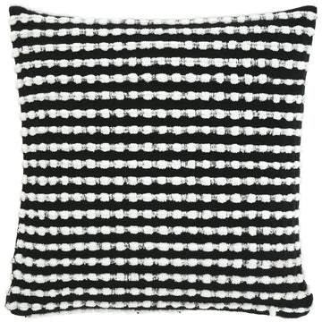 Stab Stitch Cushion - Black