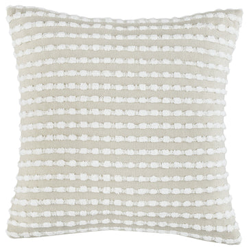 Stab Stitch Cushion - Natural