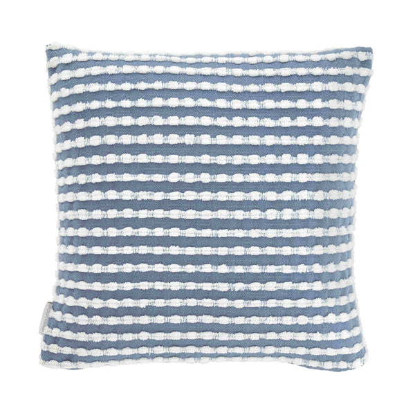 Catherine Lansfield Stab Stitch Cushion - Blue - Williamsons Factory Shop
