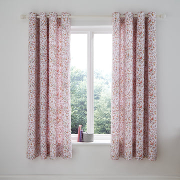 Enchanted Butterfly Eyelet Curtains - Pink