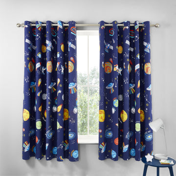 Tende ad occhielli Lost In Space - Grigio/Blu