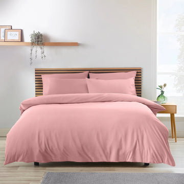 So Soft Non Iron Duvet Cover Set - Coral