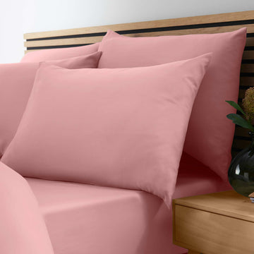 So Soft Non Iron Fitted Sheet (30cm) - Coral