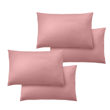 Taies d’oreiller infroissables ultra-douces (lot de 4) - Corail