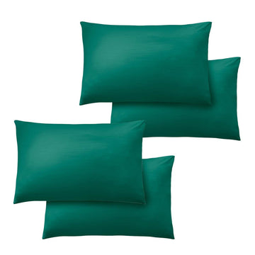 Taies d’oreiller infroissables ultra-douces (lot de 4) – vert sarcelle