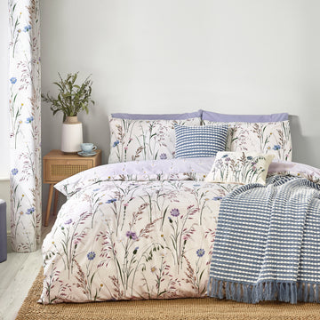 Grasmere Floral Duvet Cover Set - Lilac