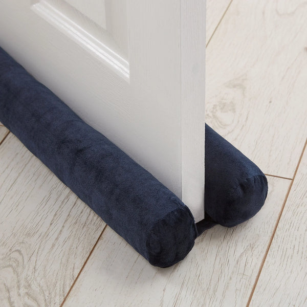 Kingsley Matt Velvet Draught Excluder - Navy