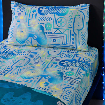 Gamer Fitted Sheet - Grey