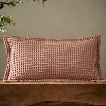 Pineapple Elephant Jaipur Chunky Waffle Cushion - Pink
