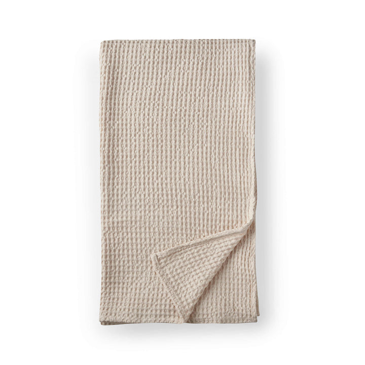 Pineapple Elephant Jaipur Chunky Waffle Throw - Natural - Williamsons Factory Shop