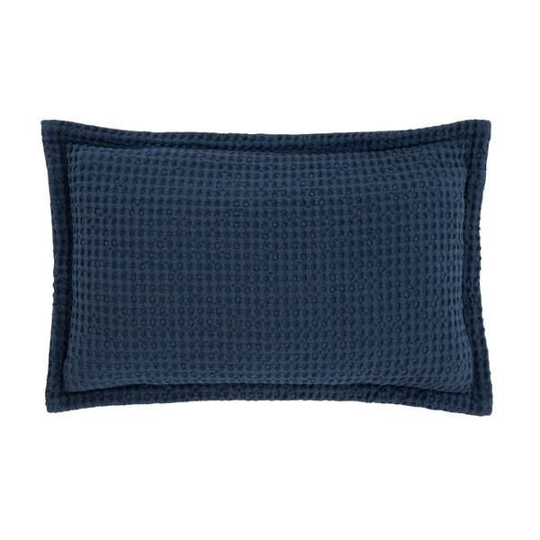 Pineapple Elephant Jaipur Chunky Waffle Cushion - Navy