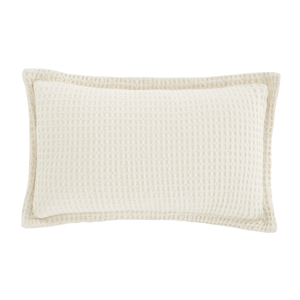 Pineapple Elephant Jaipur Chunky Waffle Cushion - Natural