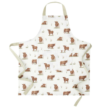 Angus Highland Cow Apron