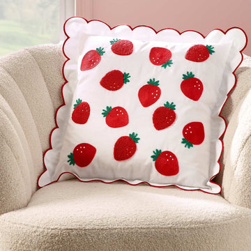 Strawberry Cushion - Red